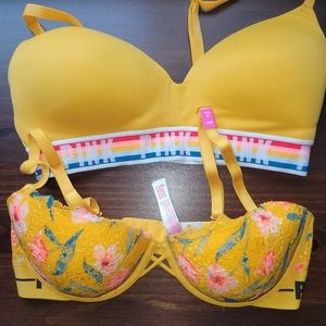 Two 34D PINK VS bras